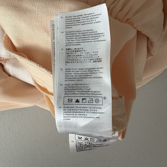 Maje Jumpsuit Womens Size 36 Peach Ruffle Sleeve Belted Wide Leg - Picture 9 of 9